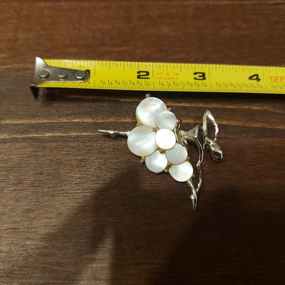 Vintage Abalone Shell Ballerina Brooch - Picture 2 of 5